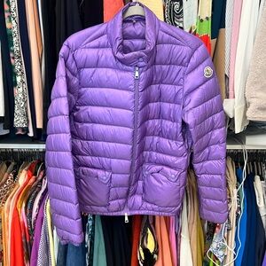 Purple moncler puffer